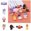 10pcs Pumpkin Head Mini Cute Halloween Craft Decoration  Hairpin Accessories