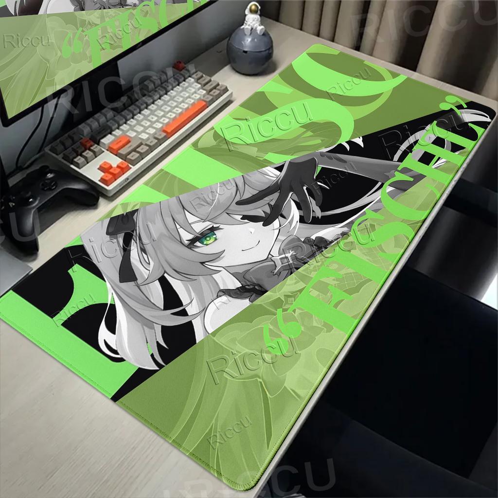 Anime Mouse Pads Genshin Impact Hutao Sigewinne Character Cartoon Pattern Mouse Pad Gamer Anti-slip Carpet Aesthetics Rubber Mat
