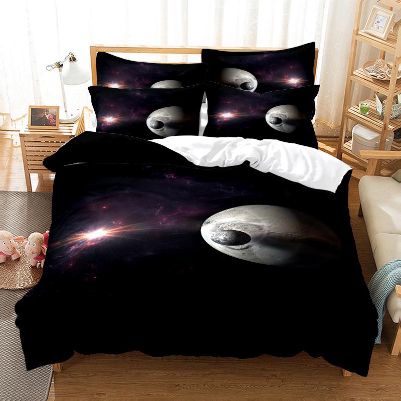 3D Digital Printing Bedding Set Quilt Cover and Pillowcase Single Double Bed Full Size Bedroom Bedding Home Decoration