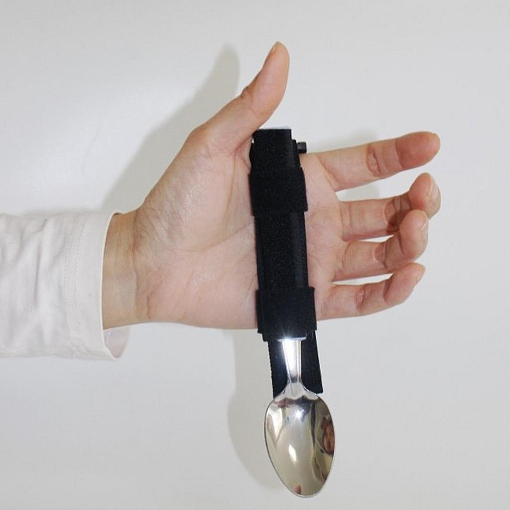 Adaptive Utensil Eating Aids Spoon Fork Bowl Comb Toothbrush with Hand Strap