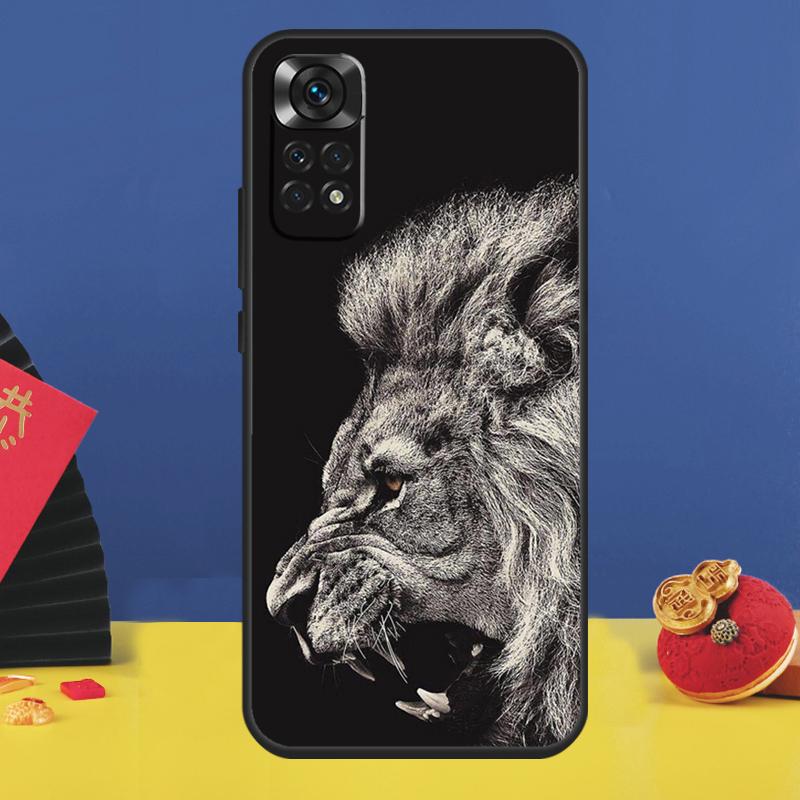 Custodia per Telefono con Design di Leone Ruggenti Per Xiaomi Redmi Note 14 Pro 12 11 9 10 13 15 Pro Plus 10C 12C 13C 14C 15C Cover