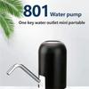 Elektrisk Trådlös Pumpning Vatten Flaska Automatisk Dispenser Flaska USB Uppladdningsbar