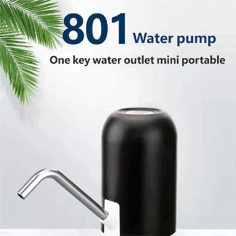 Electric Wireless Pumping Water Bottled Automatic Dispenser Bottle USB Rechargeable nero