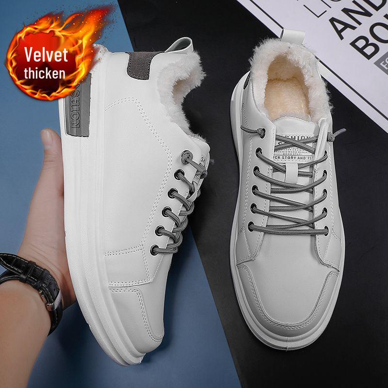 Men's High-Top Waterproof Velvet-Lined Winter Sneakers & Snow Boots