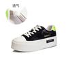 Star Women's Shoes 2025 Autumn New Women's Sports Leather White Shoes Women's Platform Casual Versatile Board Shoes Women's Tide
