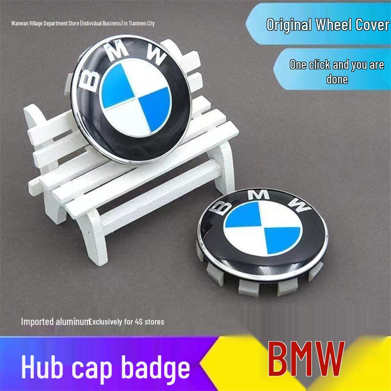 BMW Blue & White 68mm/56mm Wheel Hub Covers