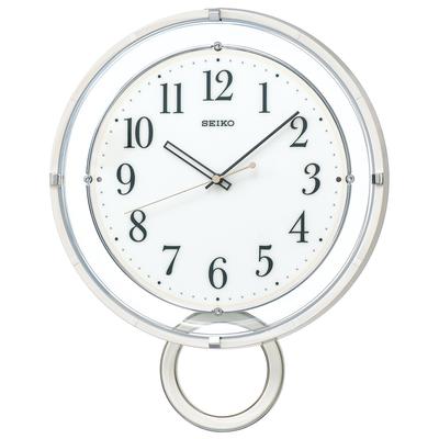 Clock Wall Clock Radio Analog Decorative Pendulum White PH205W SEIKO