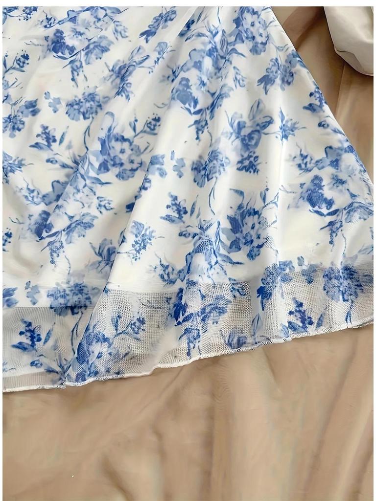 2026 Chic French Floral Slip Dress: Waist-Cinching Summer Fashion