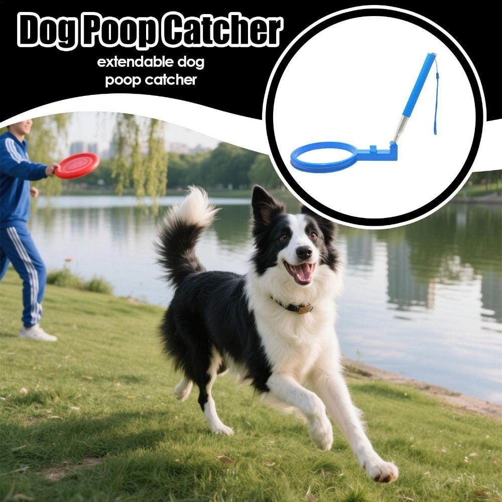 Foldable Dog Poop Scooper Long Handle Waste Cleaning Shovel New Dog Poop Catcher  Park Walks