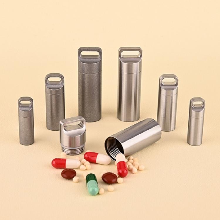 Stainless Steel Materials Secure Lockable Miniature Container Suitable For Wilderness And Water Sports