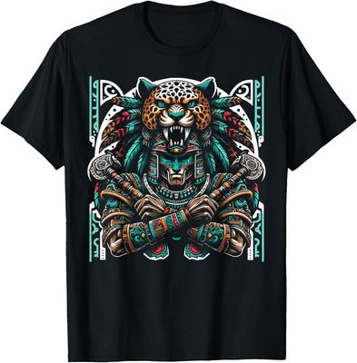 Aztec Jaguar Warrior Aztec Culture Mayan Indigenous 3 T-Shirt