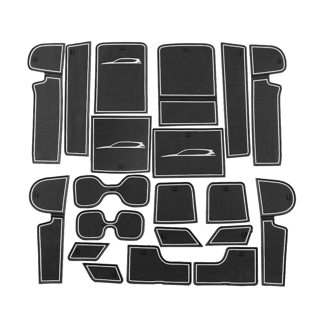 Gate Slot Mats For HONDA CR-V CRV 2017 - 2019 Interior Accessories Anti-Slip Rubber Door Pad Cup Holder Non-slip Mat