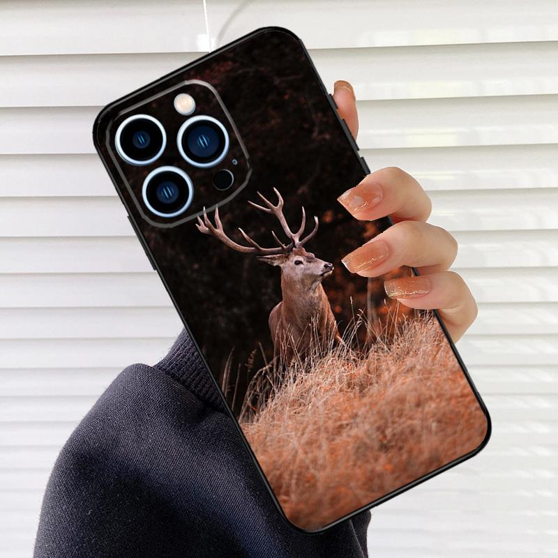 Deer Phone Case For iPhone 17 16 15 14 11 12 13 Pro Max Mini 15 16 Plus 16e 17Air Cover Fundas