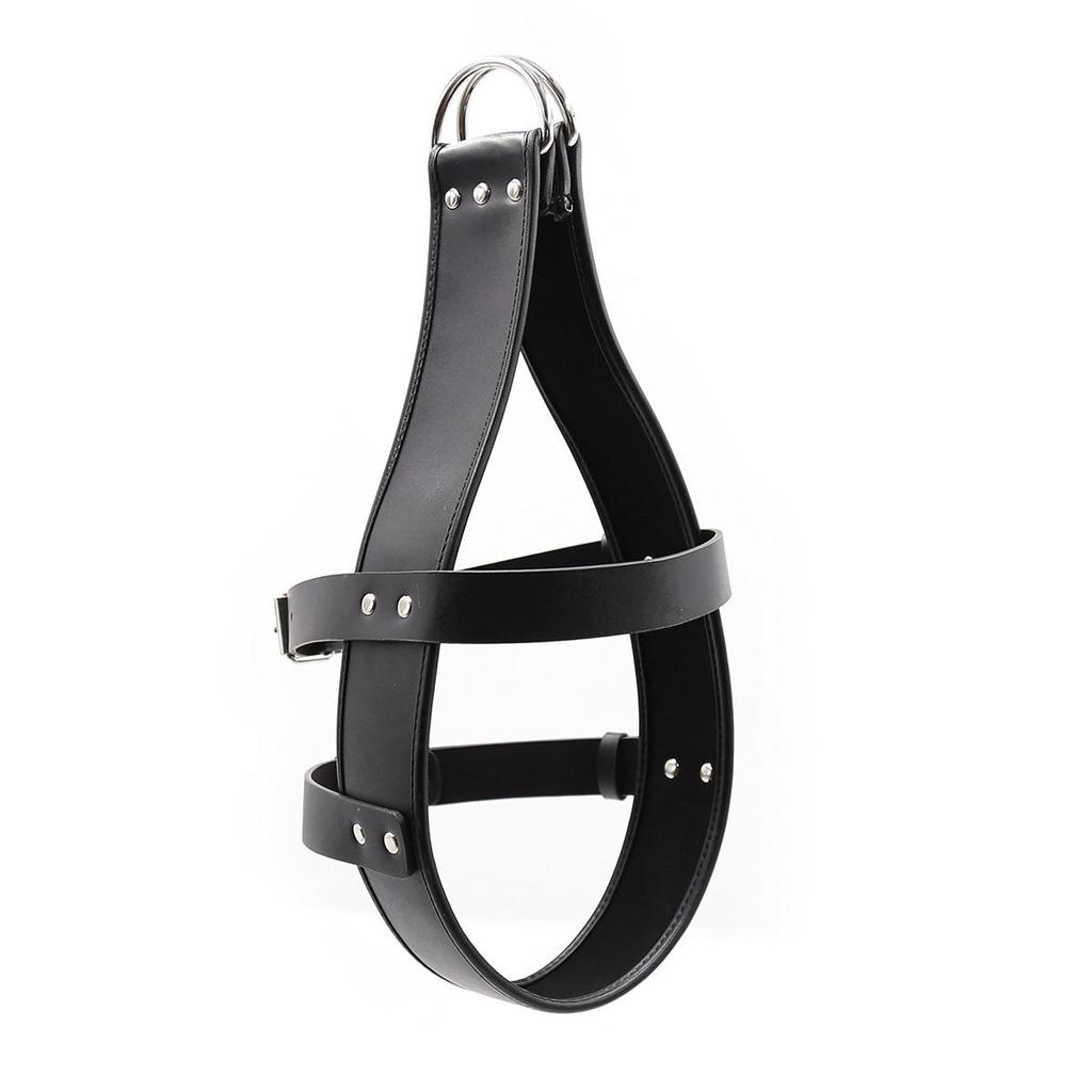 Adult Leather Head Hood Bondage Restraint & Erotic Headband for Couples