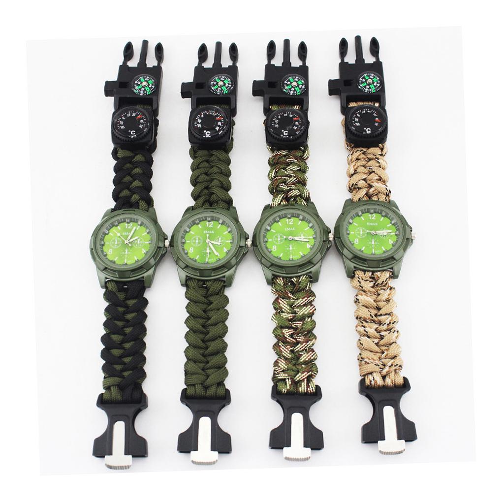 Multi-functional Outdoor Bracelet Camping Hiking Survival Gear Escape Multi L9R7