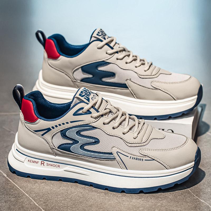 Winter casual Forrest Gump shoes youth running non-slip sports thick-soled heightening dad shoes