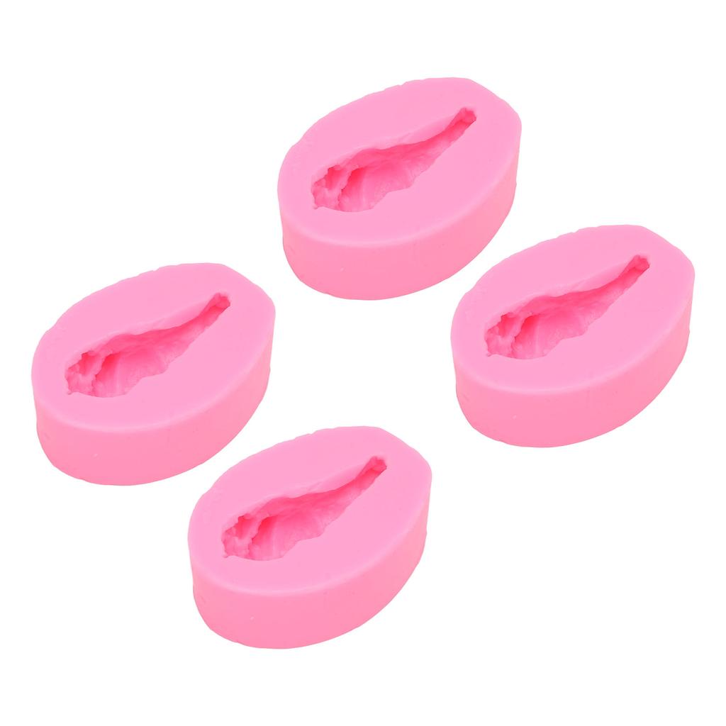 4 Stück Silikonform Drumstick-Form Fondant Silikonform Schokoladenkuchen Dekorationsform DIY Gebäck