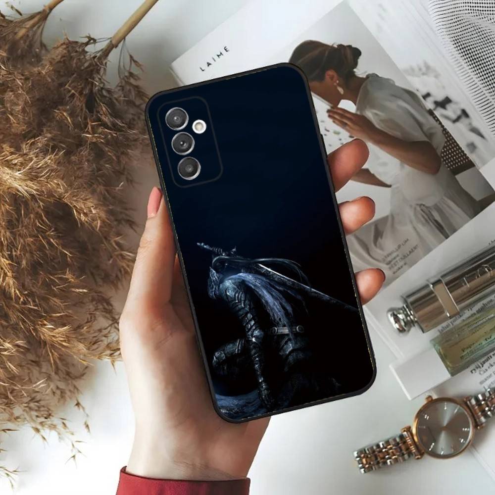 D-Dark S-Souls Phone Case For Samsung S24,23,22,30,21,10,9,Ultra,Plus,Lite,FE,5G Black Soft Case