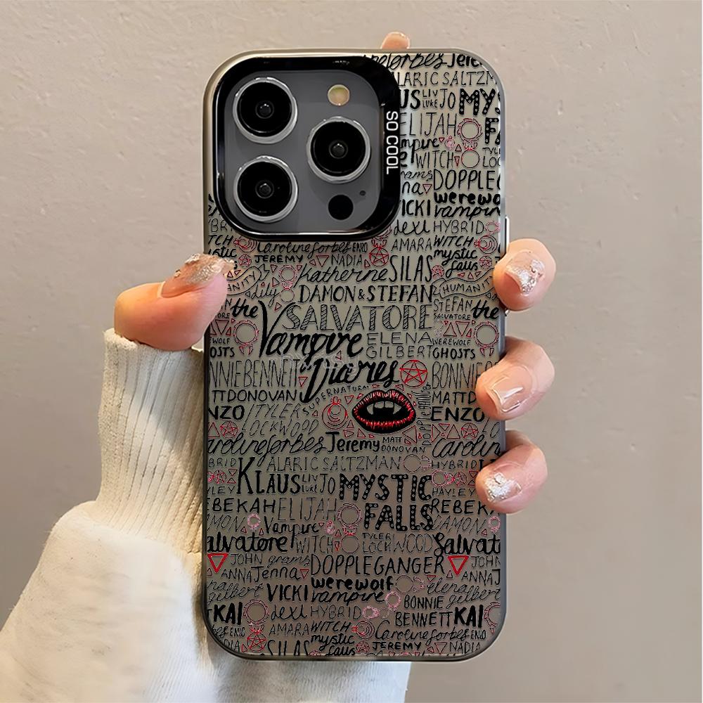 The Vampire Diaries Damon Phone Case For iPhone 17 Air 16e 15 14 13 12 11 Pro Max Plus Mini SE Anti Fall Matte Back Cover