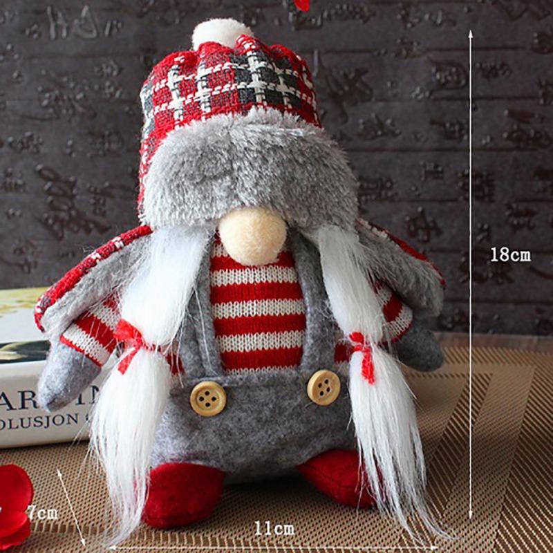 Christmas Gnome Santa Claus Christmas Doll Faceless Doll Rudolph Plush Gnome Doll Merry Christmas Decor New Year Gift Kids