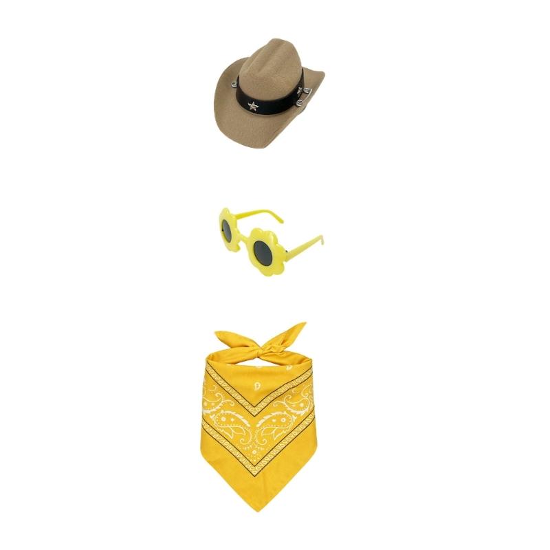 Porch Bird Clothes for 23 Inch Display with Coordinated Hat, Flower Glasses and Scarf for Patio or Entry Display