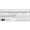 Piano Stickers for QMG 32/37 Key Melodica - Transparent and Removable with Free Piano Ebook