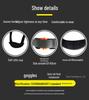 CE Anti-Smash Construction Safety Helmet with Dual Goggles, ABS Material, National Standard