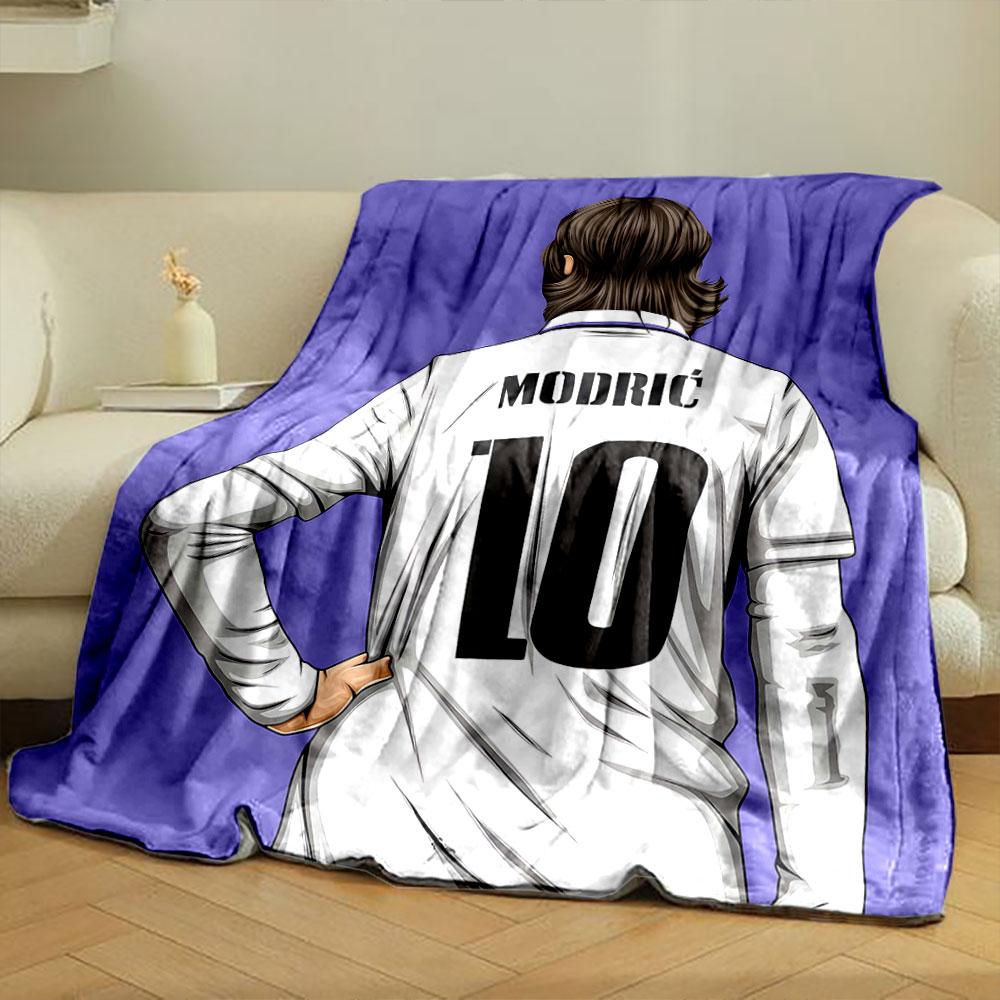 Soccer player in white jersey with the number 10 on the back. for all seasons blanket lunch break throw gift