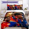 Conjunto de Roupa de Cama Estampado Lamine Yamal 3 Peças Capa de Edredom Macia Respirável Conjunto de Fronhas Lavável Decoração de Quarto Presente para Casa