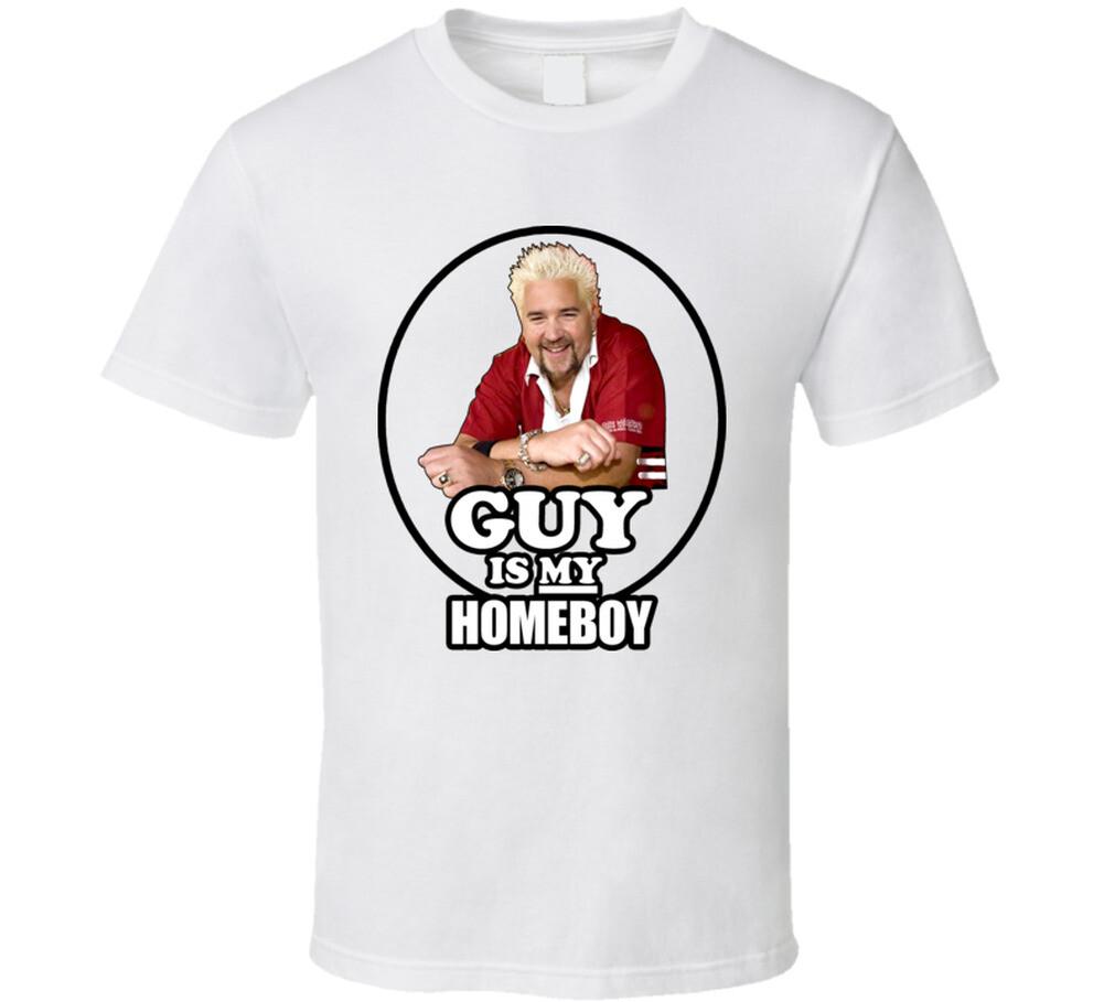 Guy Fieri Food Network BBQ Guy Is My Homeboy T Shirt M