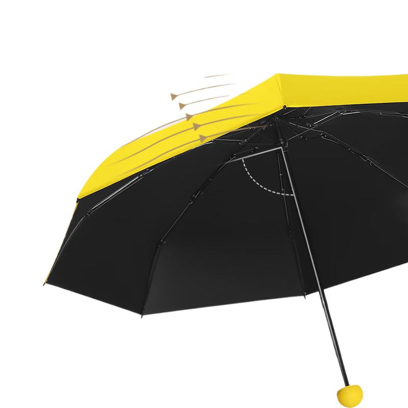 Easily Portable Five-Fold Capsule Sun & Rain Umbrella