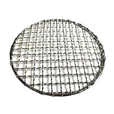Multi-sizes Round Barbecue Camping Pot Rack Stainless Steel Grill Grate Mesh Pad Firewood Bushcraft- Grill for Outdoor