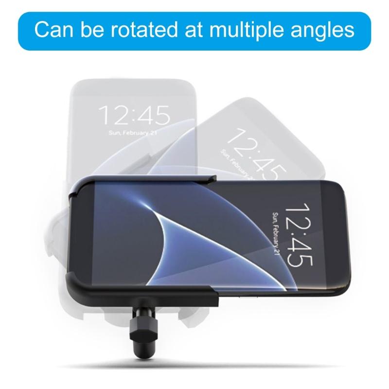Aluminum Motorcycle Phone Holder 360 Degree Rotatable Phone Stand not Slip Designs Easy Installation for Secure Grip