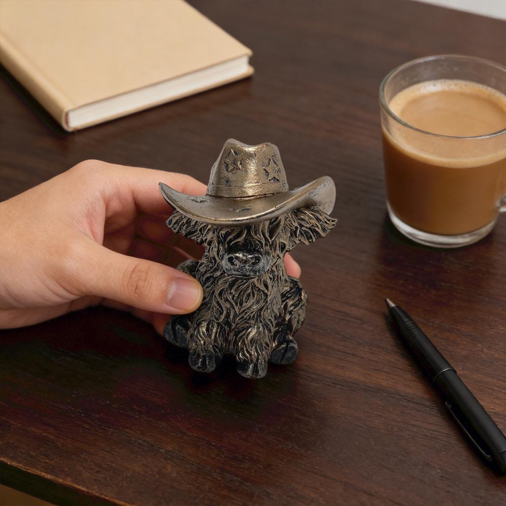 Cow Resin Figurine, Baby Calf Decoration, Festive Atmosphere Home Decoration, Craft Item