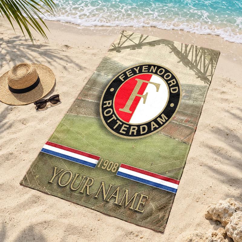 Feyenoord Rotterdam Personalisierbare Strandtücher dienen auch als Badetücher Sommer-Essential ein Muss für draußen den Strand und den Pool