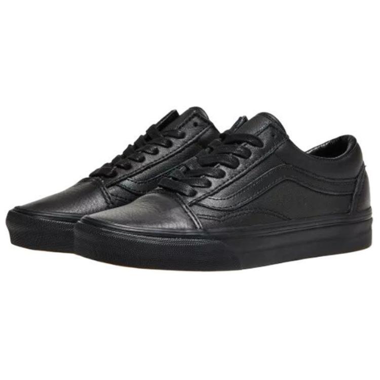 Vans Old Skool Leather Triple Black Men Sneakers VN0003Z6L3A