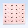 Cross-Border Cat-Eye Clear Band False Eyelashes - Natural, Dense, Half-Length with Extended Eye Tail