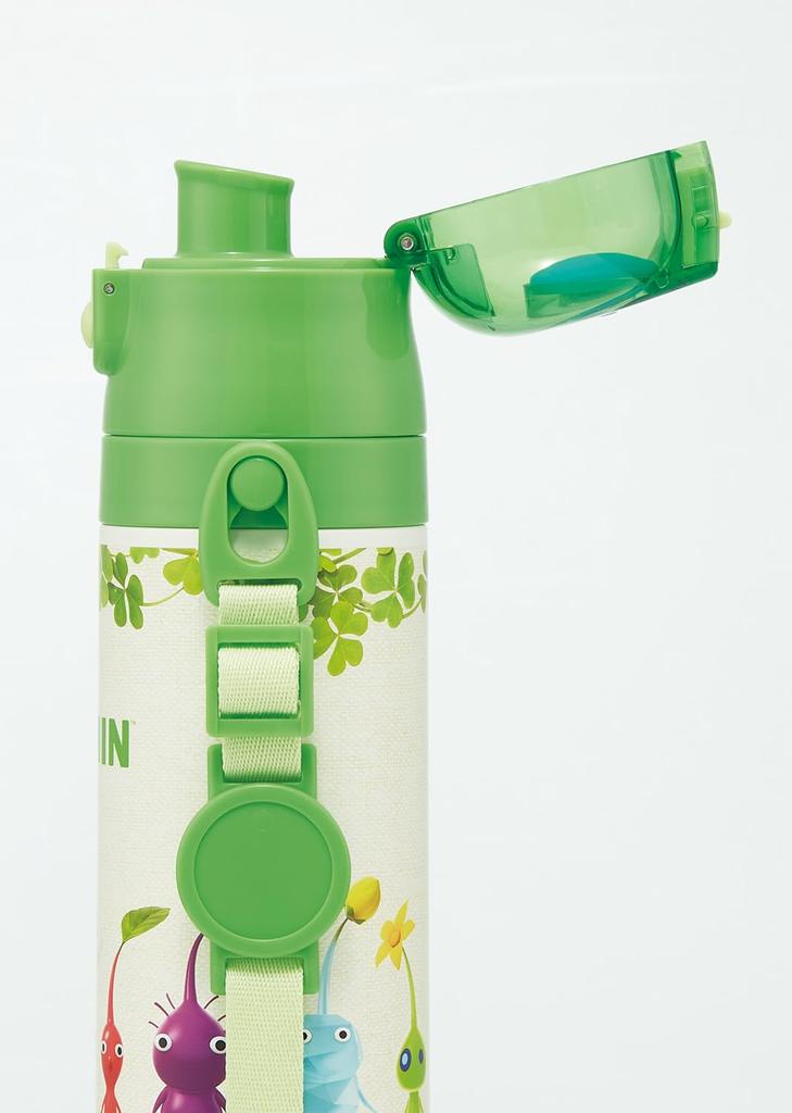 Skater Water Direct Pikmin for Boys and Stainless Sports Water Children's Bottle, Drinking, 470ml, Design, Girls, Insulated, Steel, Lightweight,