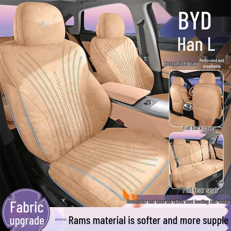 BYD Han L Tailored Car Seat Covers - 25 Styles, All-Season, Full Coverage Saddle Mat