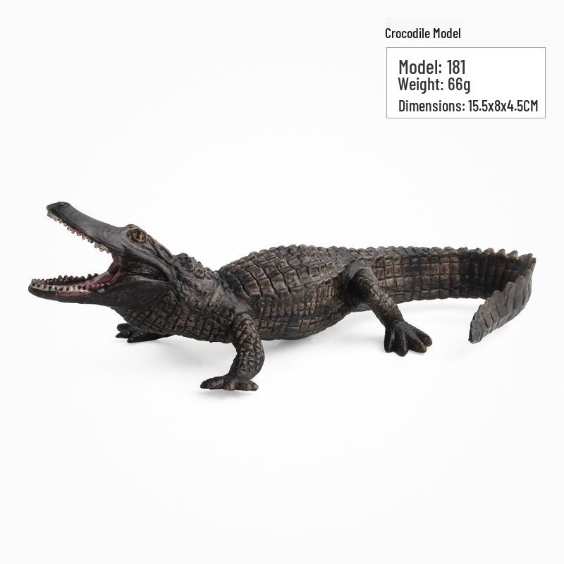 PVC Crocodile Model Toy - Wild Animal Ornament Collection, Shantou