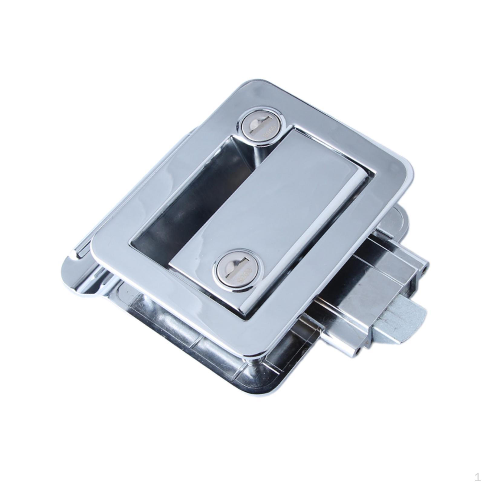 

Дверной замок для автофургона с защелкой Входная защелка Простая установка Аксессуары для путешествий с ключами Замена запасных частей Chrome Plating