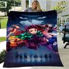 Moda Ghost Blade Stampa 3D Personaggio dei Fumetti Kamado Nezuko Sfondo Ragazza Regalo Coperta Letto Divano Coperta da Viaggio Campeggio