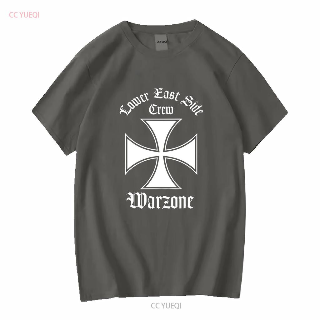Seltenes Vintage 90er Warzone Lower East Side Crew T-Shirt NYHC Punk Hardcore XL vintage Gewaschene Grafikdesigner Kleidung Mode