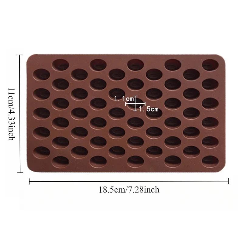 1PC Mini Silicone Coffee Bean Chocolate Mould Cake Pastry Decoration DIY Baking Moulds Mini Ice Cube Mould