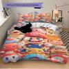 3pc Mario Pikachu Bedding Set Guest Room Bedroom Decor Christmas Halloween Decor Gifts- All Seasons (No Insert)a1013113