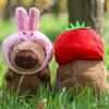 2325Cm Hat Kapibara Doll Plush Simulation Capibara Anime Fluffty Toy Cute Doll Stuffed Animals Soft Doll Plush Christmas Gifts