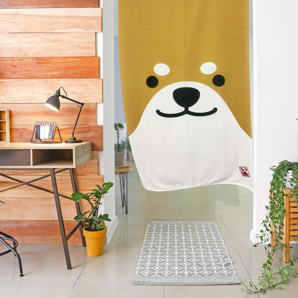 Stylish Noren Room Partition Privacy Dog Shiba Japanese Traditional Japanese Big Face Cute BIG Shiba 85 x 150cm (Japanese curtain), Divider, Curtain,