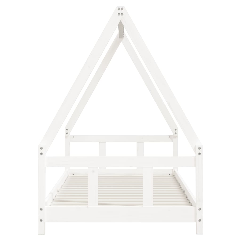 Children S Bed White 90x200 Cm Solid Wood Pine
