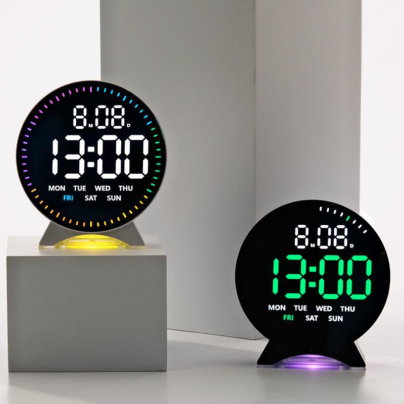 New Electronic Clock LED Alarm Clock Multi-function Clock Running Second Hand Clock Bedside Electronic Clock with Night Light