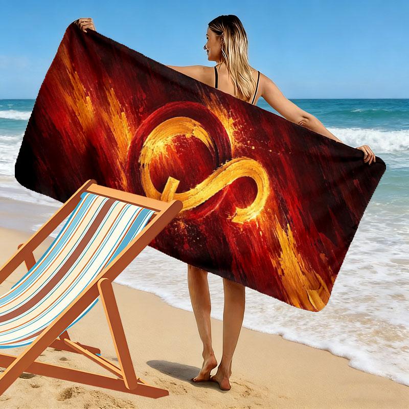 Galatasaray S Print Beach Towel, Large Soft Quick Dry Towel for Beach Camping Swimming